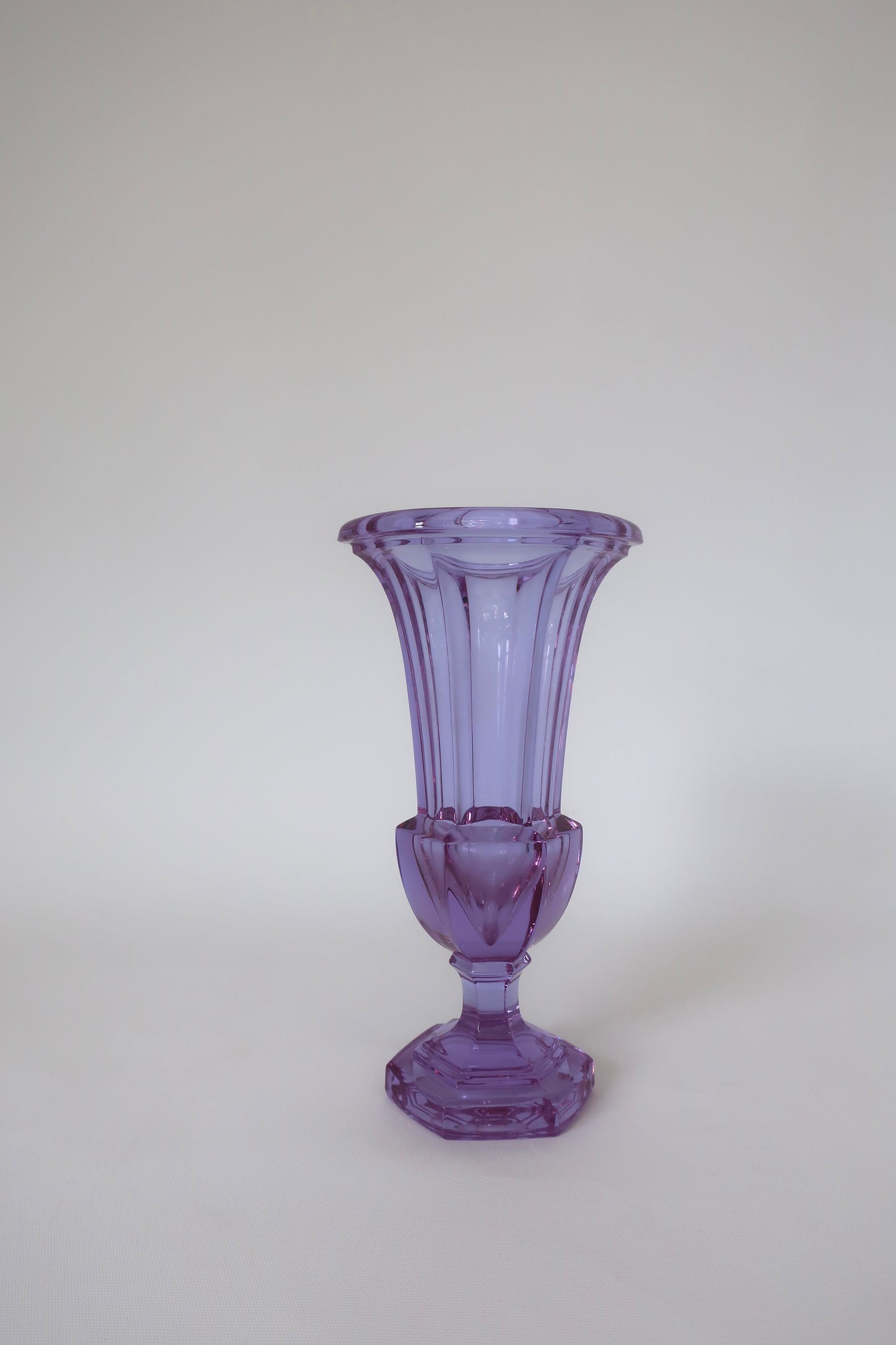 Moser Art Deco Neodymium Alexandrite Vase