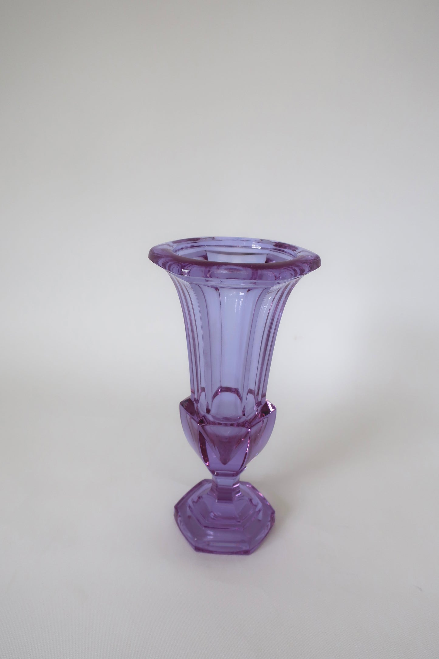 Moser Art Deco Neodymium Alexandrite Vase